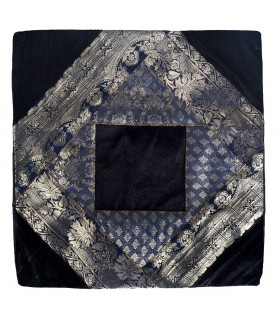 Cojín Tela Fina y Terciopelo - 40 cm - Varios Colores - Diseño Arabe