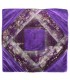 Fine toile et velours - coussin design 40 cm - plusieurs couleurs - arabe