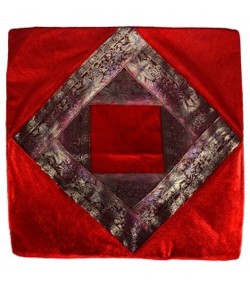 Cojín Tela Fina y Terciopelo - 40 cm - Varios Colores - Diseño Arabe