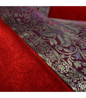 Cojín Tela Fina y Terciopelo - 40 cm - Varios Colores - Diseño Arabe