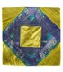 Fine toile et velours - coussin design 40 cm - plusieurs couleurs - arabe