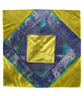 Cojín Tela Fina y Terciopelo - 40 cm - Varios Colores - Diseño Arabe