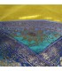 Fine toile et velours - coussin design 40 cm - plusieurs couleurs - arabe