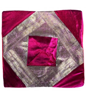 Cojín Tela Fina y Terciopelo - 40 cm - Varios Colores - Diseño Arabe