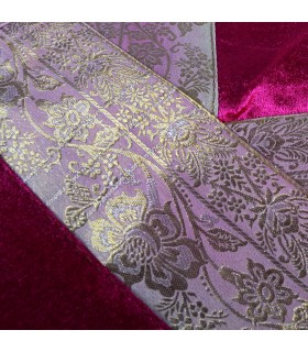 Cojín Tela Fina y Terciopelo - 40 cm - Varios Colores - Diseño Arabe