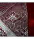 Fine toile et velours - coussin design 40 cm - plusieurs couleurs - arabe