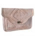 Bolso Cuero Artesanal - De Mano o Para Colgar - 2 Compartimentos - Cierre Fácil - Varios Colores - 31 cm
