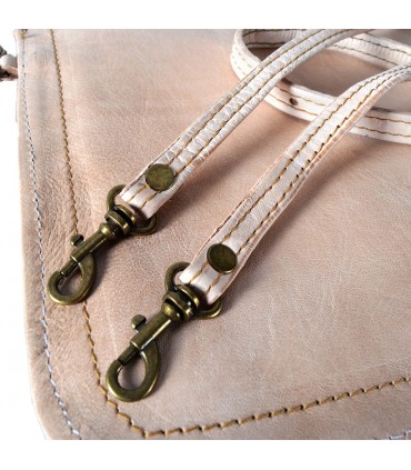 Tasche handgemachtes Leder - Hand oder hängende - 2 Fächer - Snap - in verschiedenen Farben - 31 cm