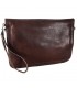 Bolso Cuero Artesanal - De Mano o Para Colgar - 2 Compartimentos - Cierre Fácil - Varios Colores - 31 cm