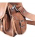Sac en cuir à la main - 6 poches - 2 couleurs - Handmade