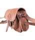 Sac en cuir à la main - 6 poches - 2 couleurs - Handmade