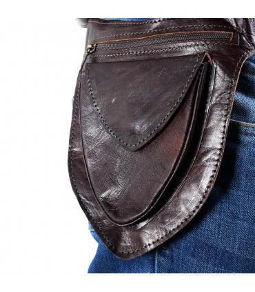 Artisanat de fanny - 100 % cuir design traditionnel - grande qualité-