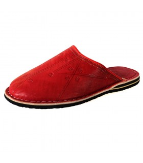 Babucha Piel Punta Redonda - Varios Colores - NOVEDAD