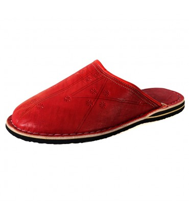 Babucha Piel Punta Redonda - Varios Colores - NOVEDAD