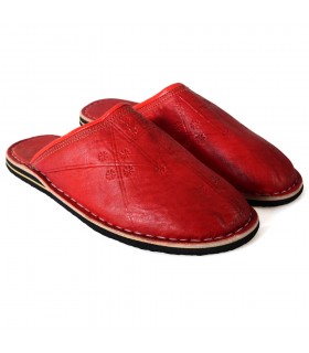 Babucha Piel Punta Redonda - Varios Colores - NOVEDAD