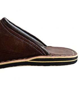 Babucha Piel Punta Redonda - Varios Colores - NOVEDAD