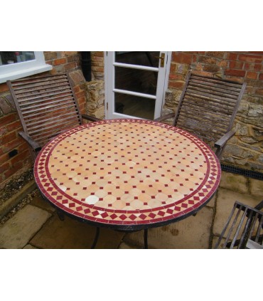 Table mosaic artisan - handmade - various sizes and colors