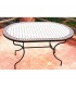 Table artisan mosaïque - ovale - fait main - différentes tailles et couleurs