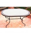 Artisan Mosaic Table - Oval - Handmade - Various Sizes and Colors
