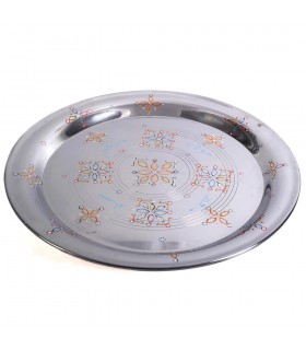 Bandeja Mauritana  Con Patas - Pintada a Mano - 36 cm