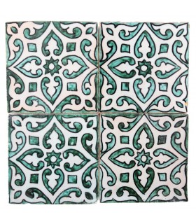Azulejo Andalusí - 10 cm - Varios Diseños- Artesanal- Modelo 31