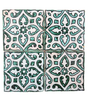Al-Andalus - piastrelle artigianali di 10cm - parecchi disegni - - modello 31