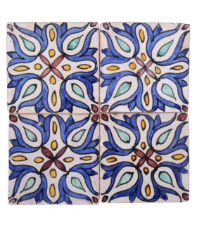 Azulejo Andalusí - 10 cm - Varios Diseños- Artesanal- Modelo 32