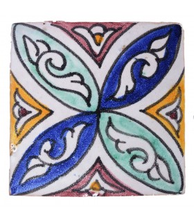Al-Andalus - 10 cm - several designs - handcrafted tile - model 34