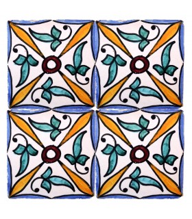 Azulejo Andalusí - 10 cm - Varios Diseños- Artesanal- Modelo 36