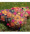 Cojín Yoga - Redondo- Decorado Indio - Incluye Relleno -40 cm
