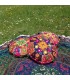Cojín Yoga - Redondo- Decorado Indio - Incluye Relleno -40 cm
