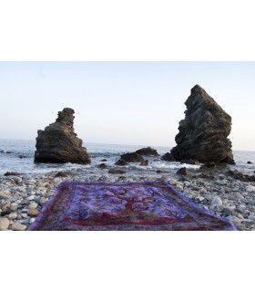 Material Baumwolle Indien-Struktur der Vida-Artesana - 210 x 140 cm