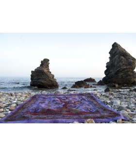 Material Baumwolle Indien-Struktur der Vida-Artesana - 210 x 140 cm