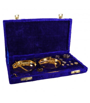 Precision weighing Gr. - Mg. - Velvet or Wood Pouch - Bronce