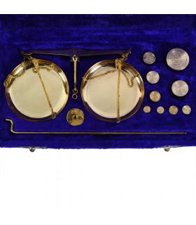 Precision weighing Gr. - Mg. - Velvet or Wood Pouch - Bronce