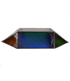 Applicare vetro pescaggio - Multicolor - rombo - 43cm