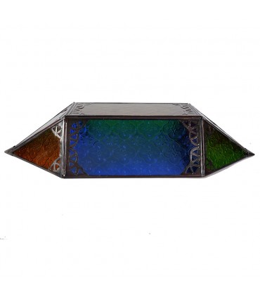Apply glass draught - Multicolor - Rhombus - 43 cm