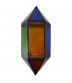 Applicare vetro pescaggio - Multicolor - rombo - 43cm