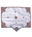 Juego Salvamanteles Y 4 Servilletas - Algodón Y Bordados - Producto Artesanal - Varios Colores