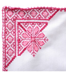 Juego Salvamanteles Y 4 Servilletas - Algodón Y Bordados - Producto Artesanal - Varios Colores