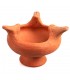 Räuchergefäß afrikanische Schlamm - 15 cm - Pfanne - Handwerker