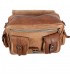 Pelle borsa a mano - artigianale 6 tasche - 2 colori-