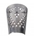 Wall aluminum draught - Floral - polished finish