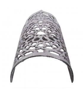 Aplique Pared Alumino Calado - Diseño Alhambra - Acabado Pulido - 20 cm
