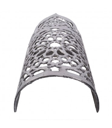 Tirant d'eau en aluminium de mur - Design Floral - poli - terminera 20 cm