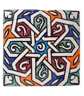 Al-Andalus - carreaux faits à la main 10 cm - plusieurs motifs - - modèle 36