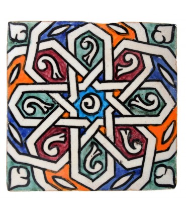 Azulejo Andalusí - 10 cm - Varios Diseños- Artesanal- Modelo 39