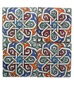 Al-Andalus - piastrelle artigianali di 10cm - parecchi disegni - - modello 36
