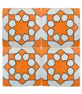 Azulejo Andalusí - 10 cm - Varios Diseños- Artesanal- Modelo 41