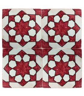 Azulejo Andalusí - 10 cm - Varios Diseños- Artesanal- Modelo 44
